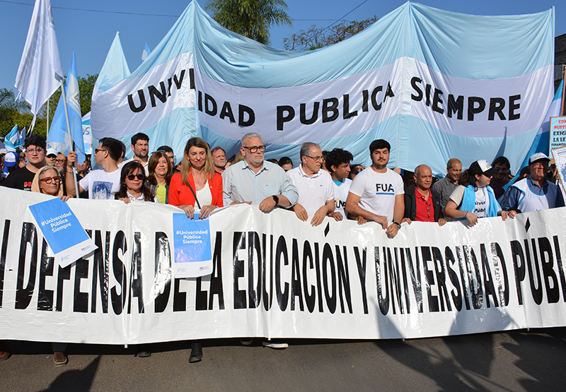 No al veto la multitudinaria marcha federal universitaria atravesó el