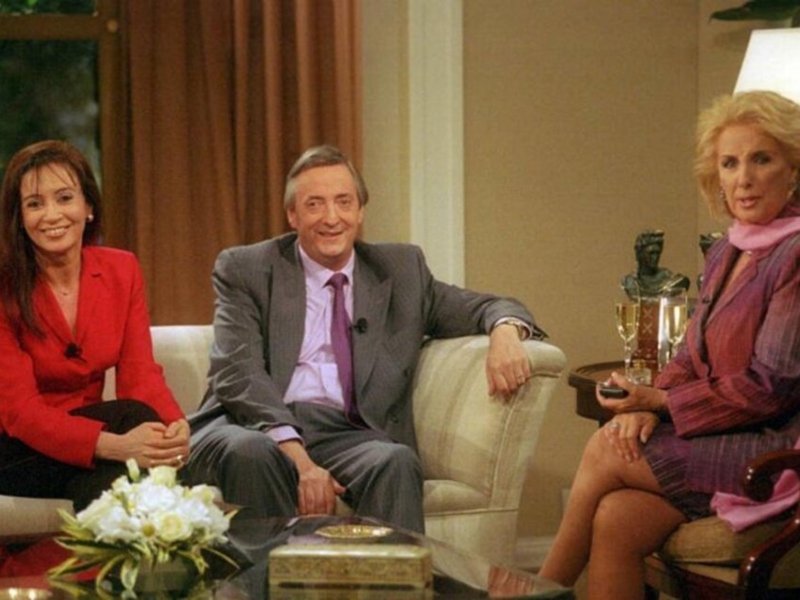 Cristina Y Néstor Kirchner Con Mirtha Legrand