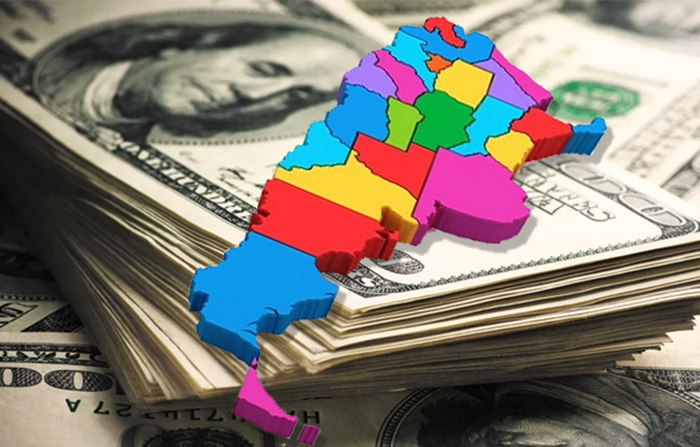 Dólar: la devaluación cuadriplicó el costo en pesos de las deudas provinciales Dólar: la devaluación cuadriplicó el costo en pesos de las deudas provinciales