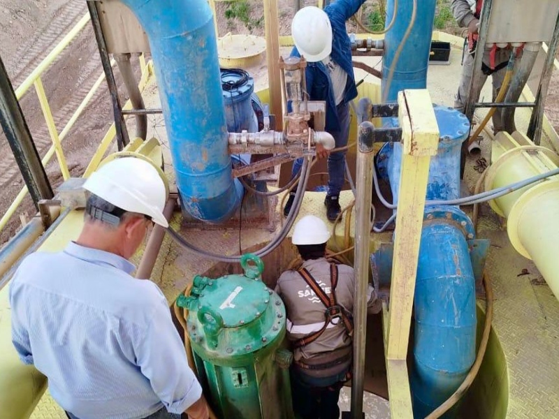 Sameep puso nuevamente en funcionamiento las bombas de toma en Puerto Lavalle Sameep puso nuevamente en funcionamiento las bombas de toma en Puerto Lavalle