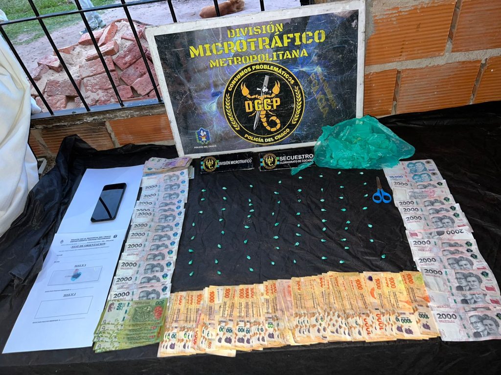 Desarticularon un kiosco de drogas en Fontana e incautaron 60 dosis de cocaína