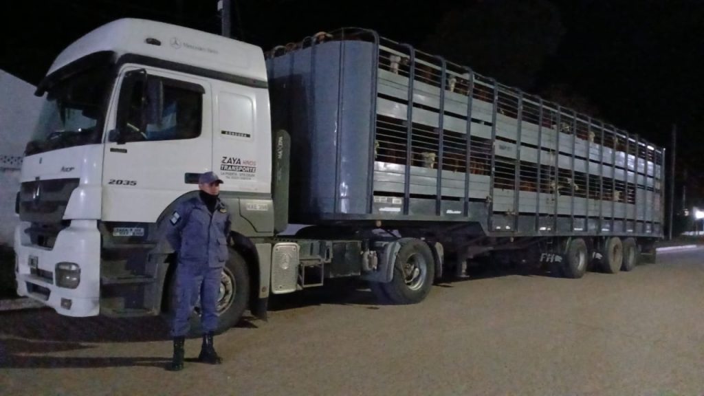 En un control vehicular, detectaron que un camión tenía pedido de secuestro