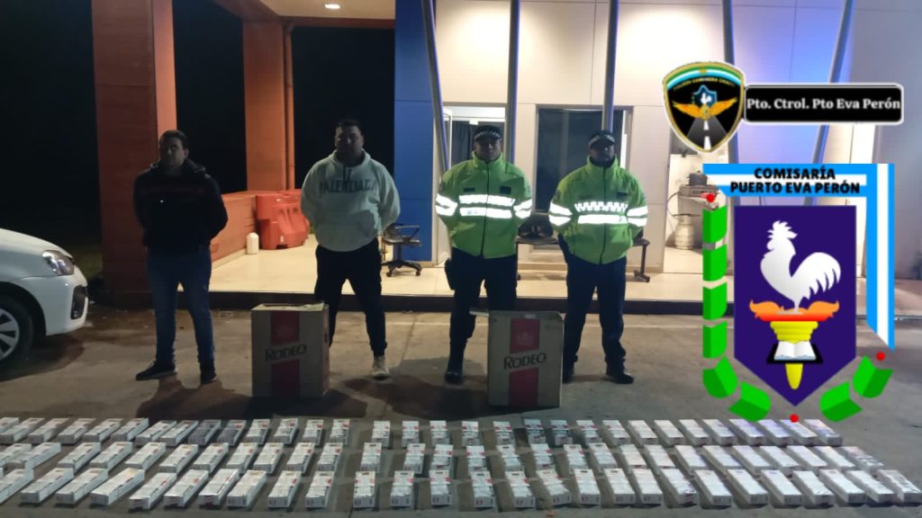 Puerto Eva Perón: secuestran cigarrillos de contrabando en control caminero