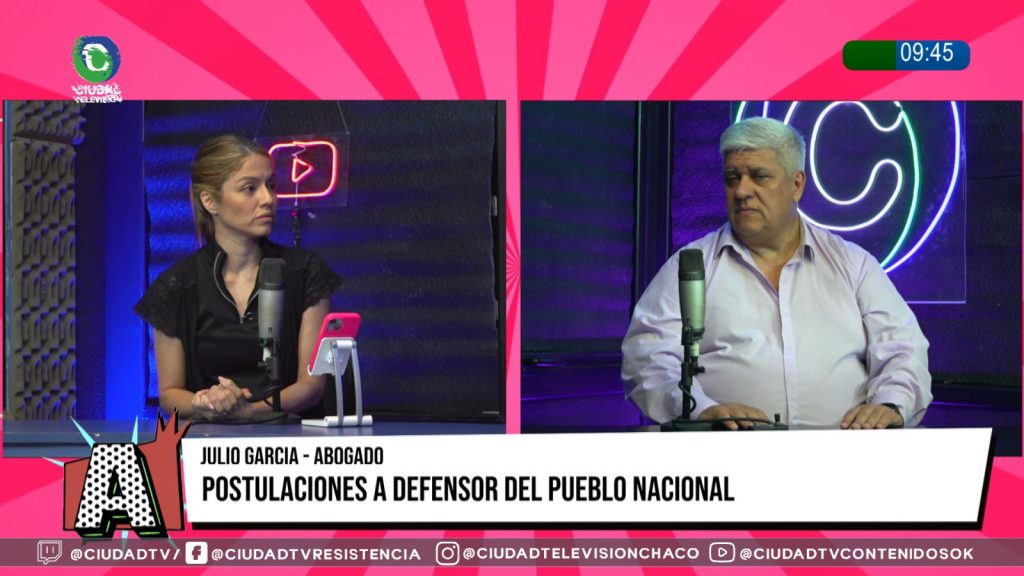 Un chaqueño se postula para Defensor del Pueblo de la Nación: “La agenda tiene que federalizarse”, asegura Julio García