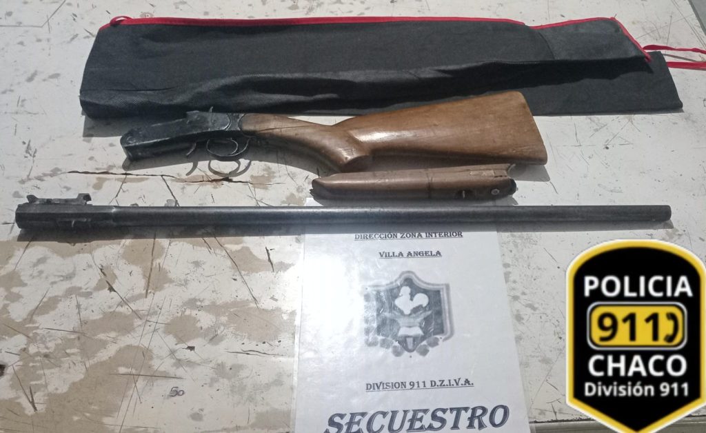 Villa Ángela: secuestraron una escopeta y una moto tras denuncia por violencia de género