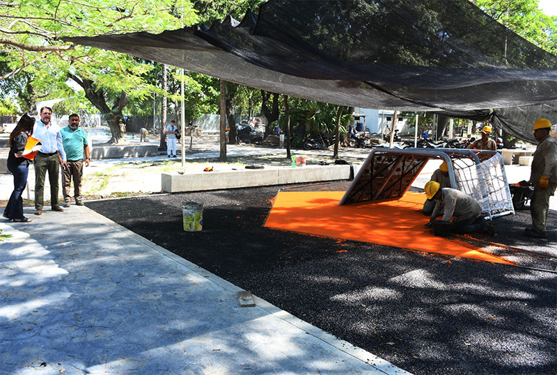 Ultiman detalles de puesta en valor en obras del Parque Intercultural 2 de Febrero Ultiman detalles de puesta en valor en obras del Parque Intercultural 2 de Febrero