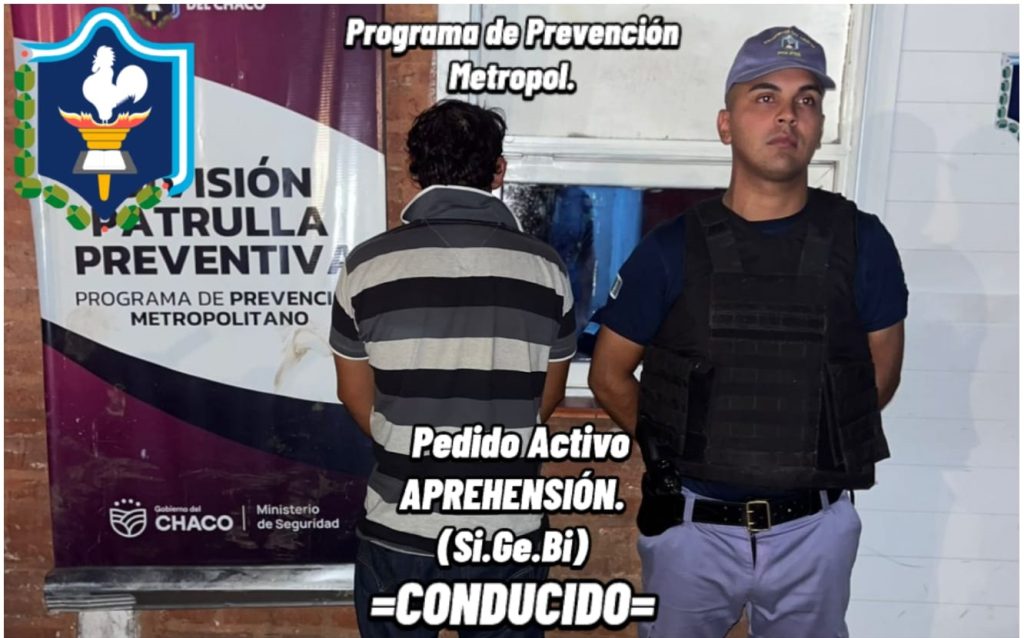 Detienen en Resistencia a un hombre con pedido de captura acusado de violencia de género