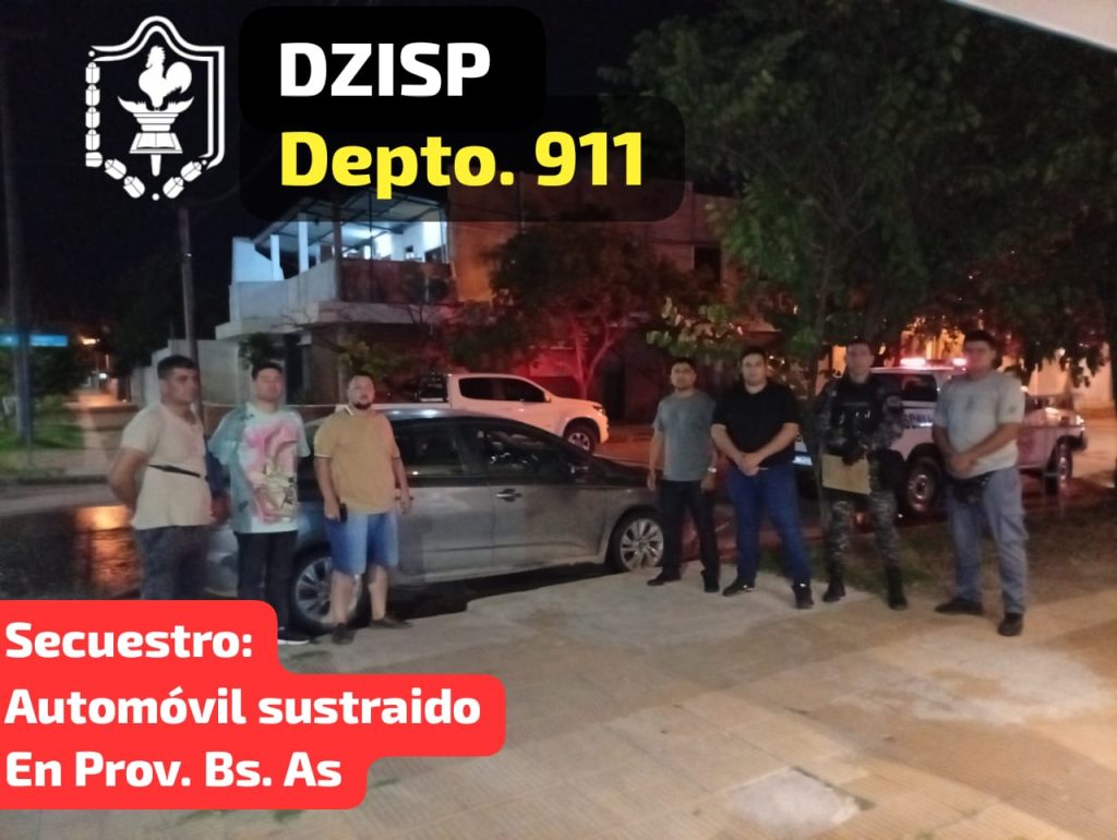 Sáenz Peña: recuperaron un automóvil robado en Buenos Aires