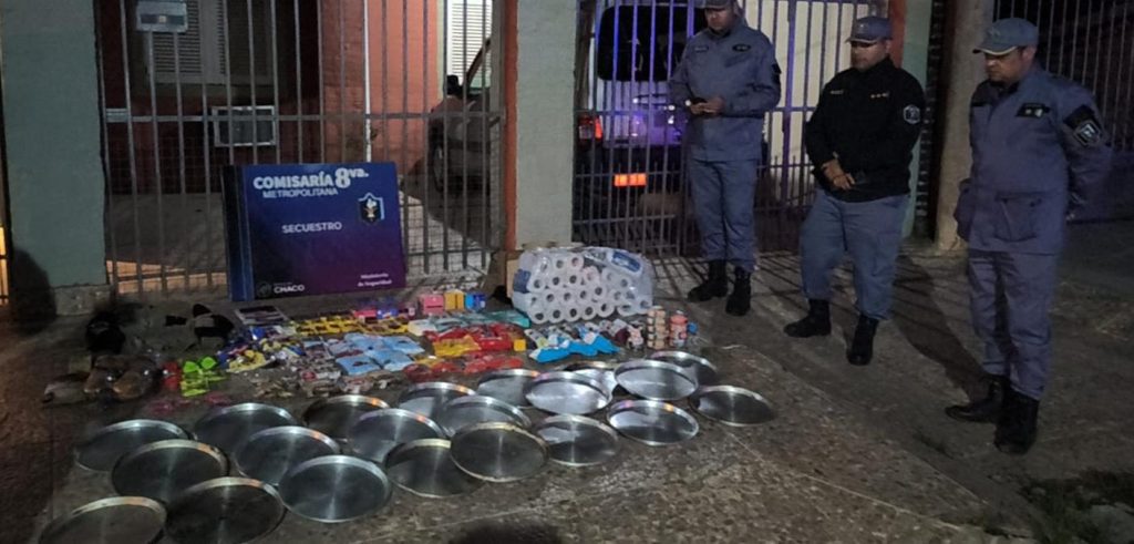 Recuperan productos robados en un maxikiosco de Resistencia: dos detenidos