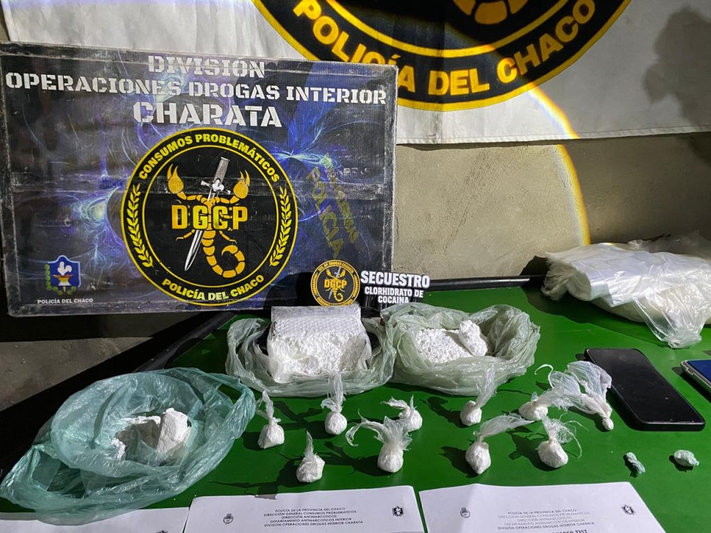 Villa Ángela: desbaratan presuntos kioscos narco con más de 600 gramos de cocaína y millones en efectivo