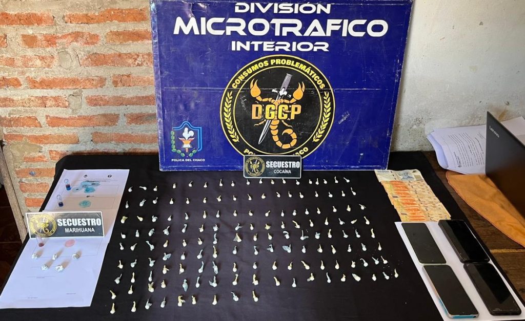 Sáenz Peña: dos procedimientos antidrogas terminaron con secuestros de marihuana, cocaína y dos aprehendidos