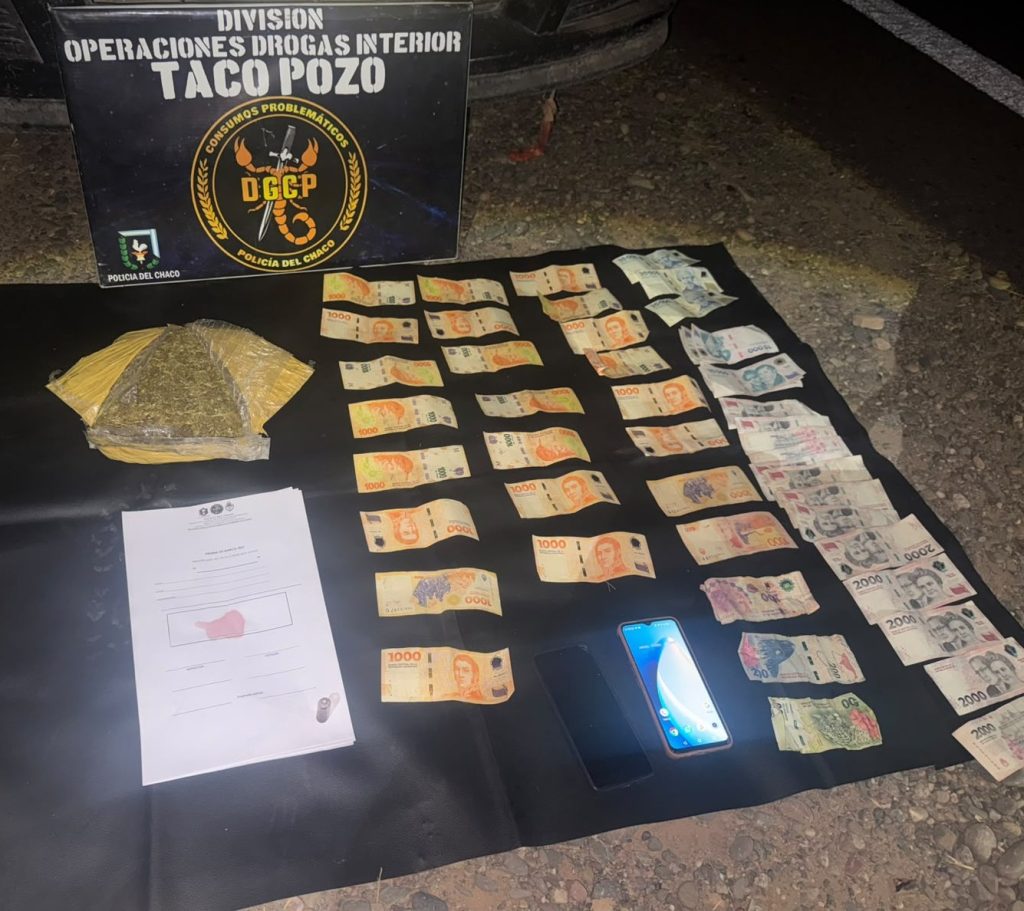 Taco Pozo: detenidos con más de un kilo de marihuana durante un control sobre la ruta 16 Taco Pozo: detenidos con más de un kilo de marihuana durante un control sobre la ruta 16