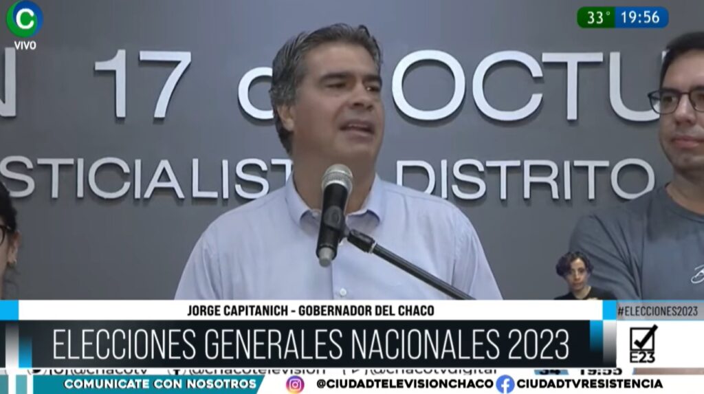 “Tendencia irreversible” a favor de Sergio Massa en Chaco, anunció Capitanich
