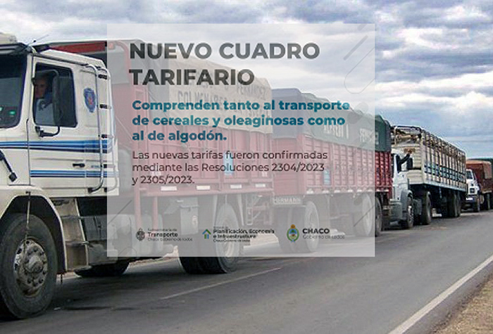 Transporte de cargas: ya rige el nuevo cuadro tarifario provincial Transporte de cargas: ya rige el nuevo cuadro tarifario provincial