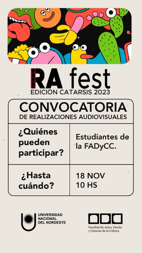 Preparan la Ra Fest, edición Catarsis, en la Facultad de Arte de la UNNE