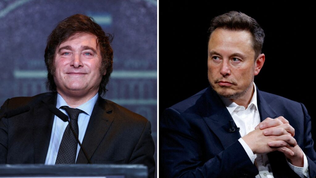 Milei agradeció un mensaje del magnate Elon Musk, que elogió su discurso en el Foro de Davos