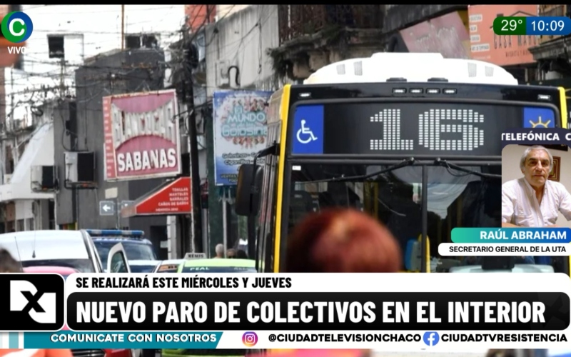 Paro de colectivos: “Si no hay acuerdo, las medidas se van a ir profundizando”, afirmó Abraham, dirigente de la UTA Chaco Paro de colectivos: “Si no hay acuerdo, las medidas se van a ir profundizando”, afirmó Abraham, dirigente de la UTA Chaco