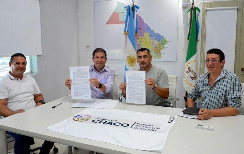 Firmaron convenio de colaboración entre Presidencia Roca y el Instituto del Deporte Chaqueño Firmaron convenio de colaboración entre Presidencia Roca y el Instituto del Deporte Chaqueño