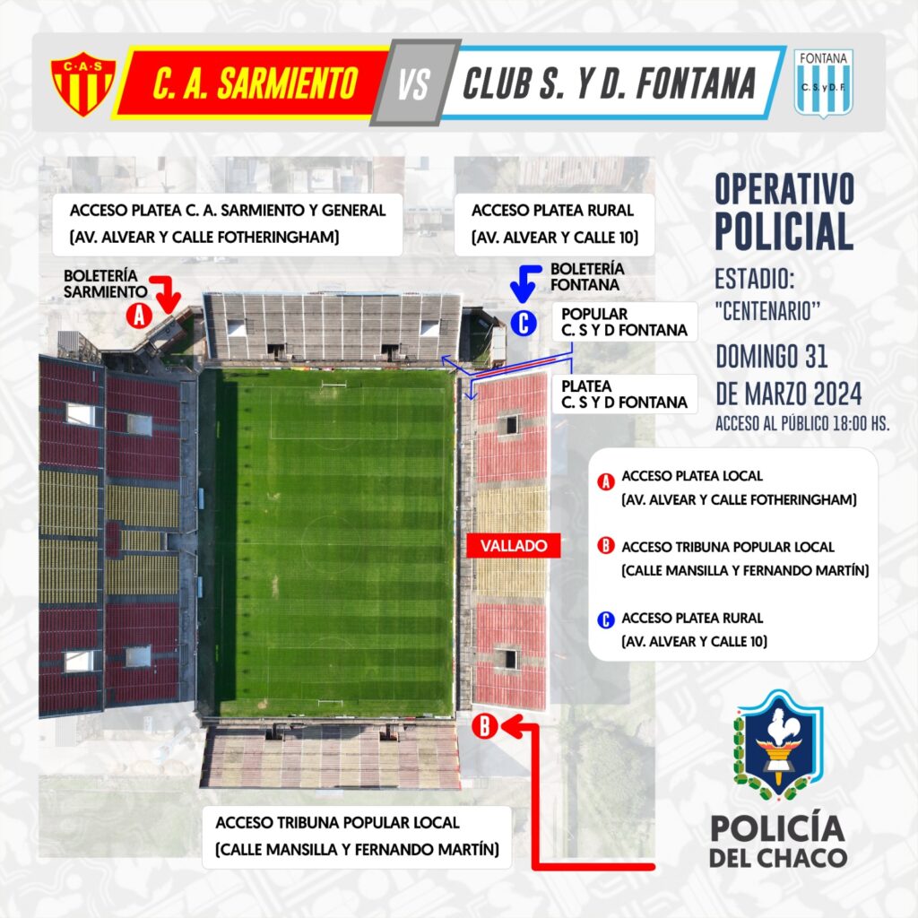 Liga Chaqueña: el domingo se define el campeón y la policía lo custodiará con 120 efectivos Liga Chaqueña: el domingo se define el campeón y la policía lo custodiará con 120 efectivos