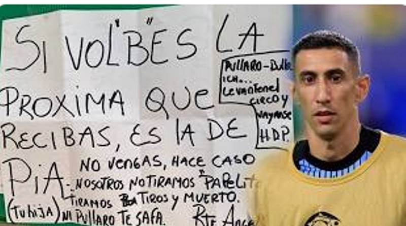 Porqué Di María no volvió a Rosario: amenazaron a su hija enviando una cabeza de chancho con una bala en la frente Porqué Di María no volvió a Rosario: amenazaron a su hija enviando una cabeza de chancho con una bala en la frente