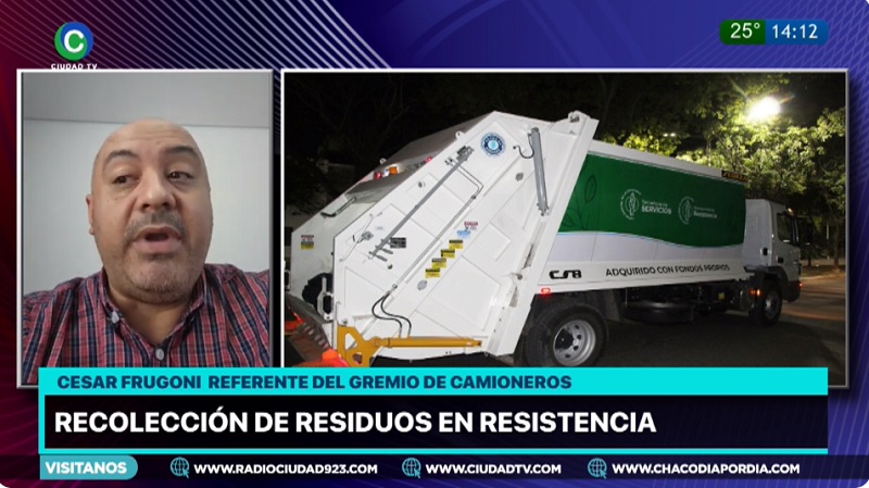 Recolección en Resistencia: “Son 70 trabajadores que van a quedar el 31 sin trabajo”, advirtió Frugoni Recolección en Resistencia: “Son 70 trabajadores que van a quedar el 31 sin trabajo”, advirtió Frugoni