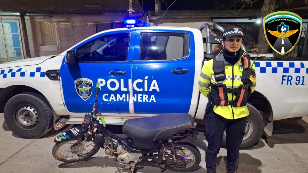 Caminera recuperó una moto robada hace más de ocho años