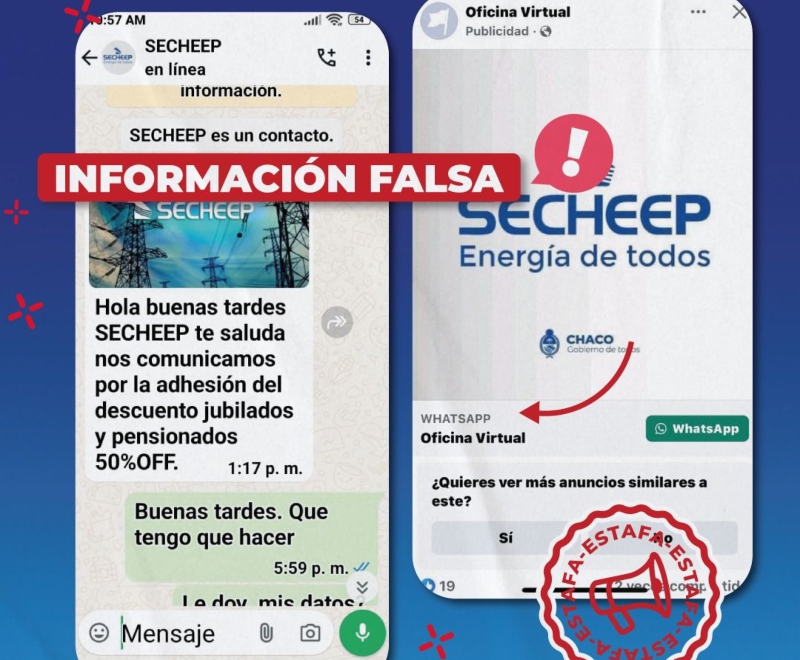 SECHEEP alerta sobre nuevas modalidades de estafas telefónicas y por redes sociales SECHEEP alerta sobre nuevas modalidades de estafas telefónicas y por redes sociales