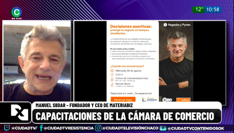 Manuel Sbdar: “El gran desafío que tenemos por delante es qué hacer con nuestros emprendimientos y empresas” Manuel Sbdar: “El gran desafío que tenemos por delante es qué hacer con nuestros emprendimientos y empresas”