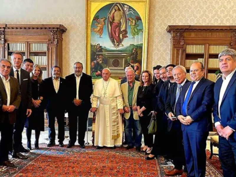 El papa Francisco recibió a la cúpula de la CGT El papa Francisco recibió a la cúpula de la CGT