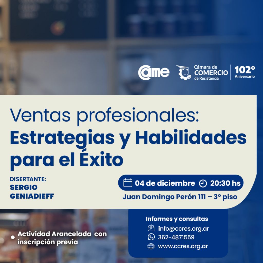 Invitan a la Capacitación “Ventas profesionales: Estrategias y habilidades para el éxito Invitan a la Capacitación “Ventas profesionales: Estrategias y habilidades para el éxito