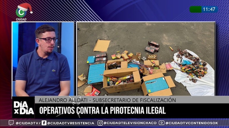 Controles de pirotecnia en Resistencia: “Hoy solamente tenemos seis comercios habilitados en la ciudad” Controles de pirotecnia en Resistencia: “Hoy solamente tenemos seis comercios habilitados en la ciudad”