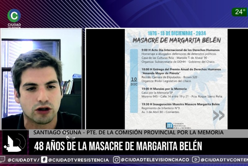 48 años de la Masacre de Margarita Belén: “La política de Memoria es clave para pensar qué queremos para la democracia” 48 años de la Masacre de Margarita Belén: “La política de Memoria es clave para pensar qué queremos para la democracia”