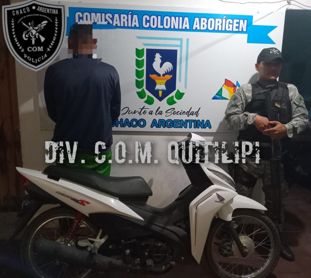 Secuestran una motocicleta con número de motor adulterado Secuestran una motocicleta con número de motor adulterado