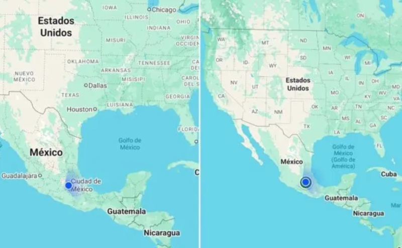 Tras el decreto de Trump, Google Maps cambió el nombre del Golfo de México por el de Golfo de América Tras el decreto de Trump, Google Maps cambió el nombre del Golfo de México por el de Golfo de América
