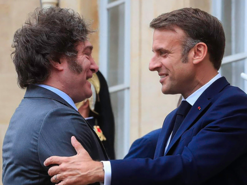 En un día clave para el acuerdo con el FMI, Milei recibió el apoyo de Macron En un día clave para el acuerdo con el FMI, Milei recibió el apoyo de Macron