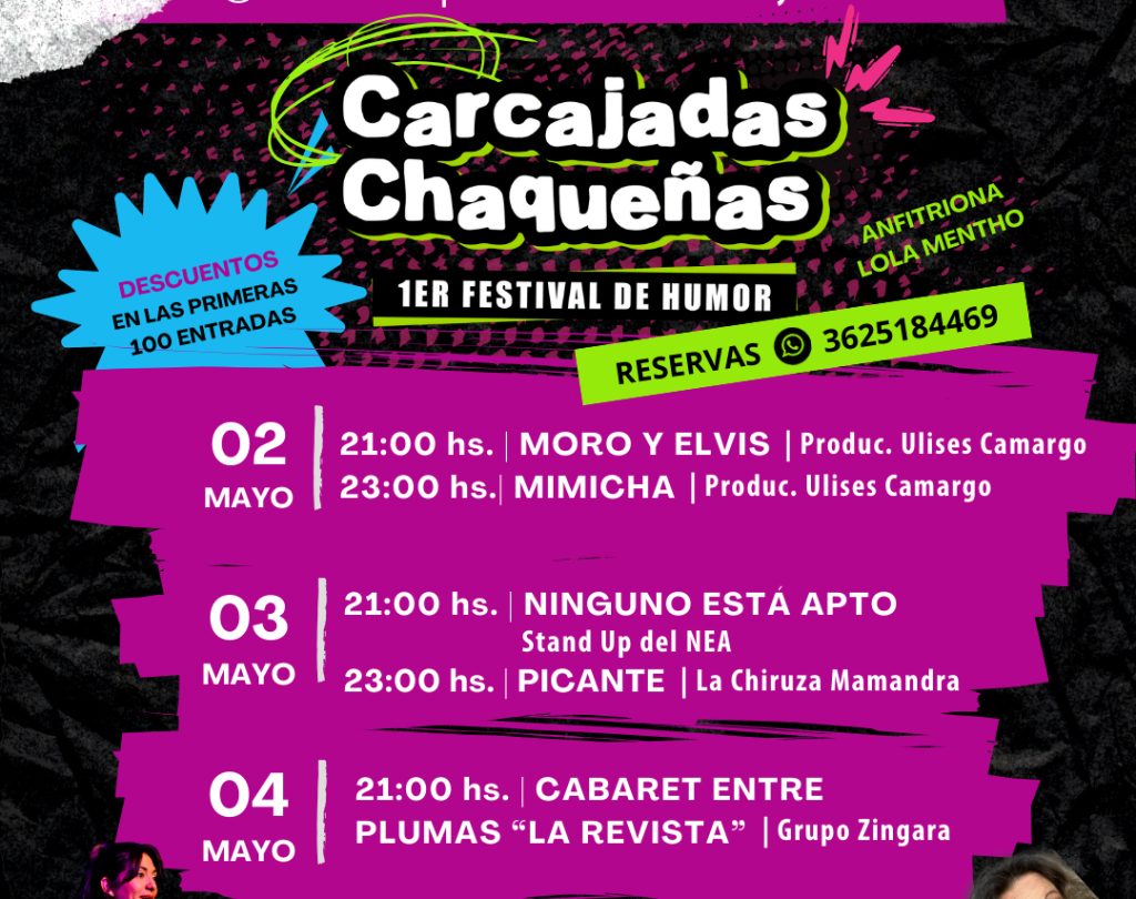 Carcajadas Chaqueñas: Comienza el Primer Festival de Humor en Chaco