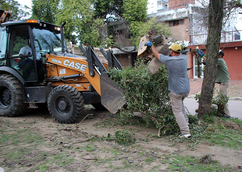 Vecinos apreciaron la intervención municipal de descacharrado en Villa Perrando Vecinos apreciaron la intervención municipal de descacharrado en Villa Perrando