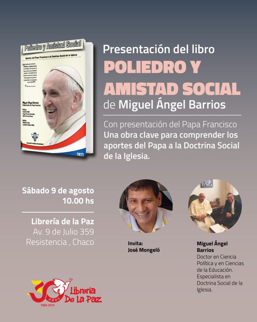 Presentan en Resistencia un libro sobre el aporte del Papa Francisco a la Doctrina Social de la Iglesia Presentan en Resistencia un libro sobre el aporte del Papa Francisco a la Doctrina Social de la Iglesia
