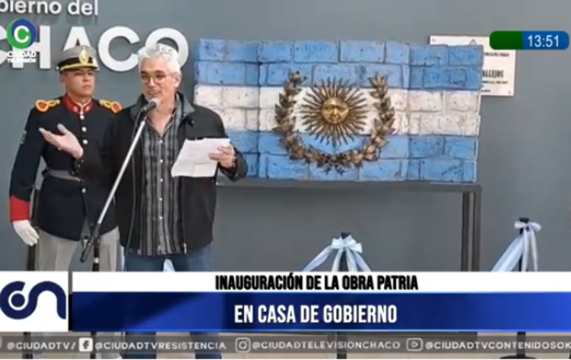 Se inauguró la obra “Patria” de Carlos Pallarols en Casa de Gobierno Se inauguró la obra “Patria” de Carlos Pallarols en Casa de Gobierno