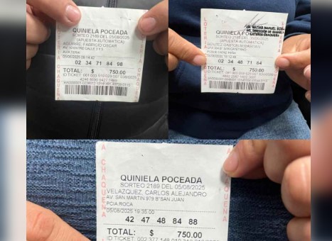 Poceada chaqueña: tres ganadores compartieron un sensacional premio de 1 millones Poceada chaqueña: tres ganadores compartieron un sensacional premio de 1 millones