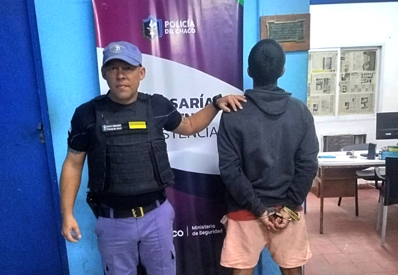 Capturaron en Resistencia a un joven acusado de hurto con escalamiento Capturaron en Resistencia a un joven acusado de hurto con escalamiento