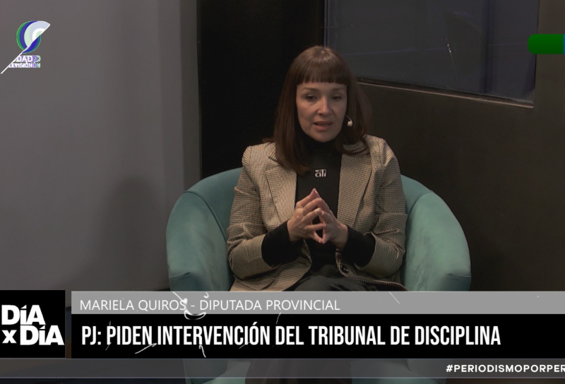 El bloque PJ va a la Justicia para anular el proceso de archivo al proyecto de cláusula gatillo; el Tribunal de Disciplina del PJ evalúa el voto de Andrea Charole El bloque PJ va a la Justicia para anular el proceso de archivo al proyecto de cláusula gatillo; el Tribunal de Disciplina del PJ evalúa el voto de Andrea Charole