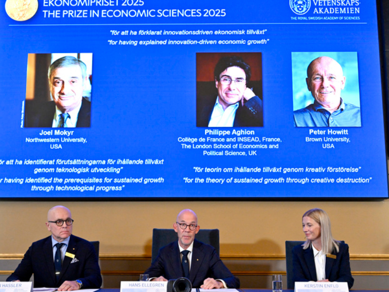 El Premio Nobel de Economía 2025 fue para trabajos que explican el crecimiento impulsado por la innovación El Premio Nobel de Economía 2025 fue para trabajos que explican el crecimiento impulsado por la innovación