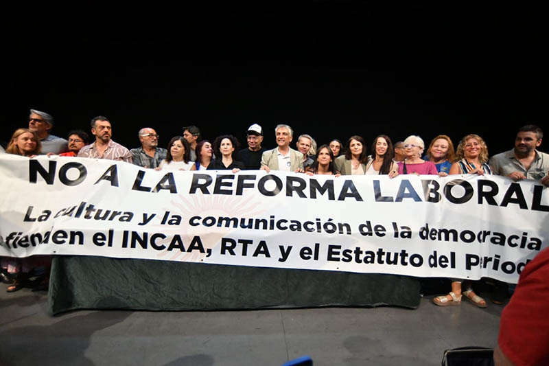 Representantes de la cultura y la comunicación también rechazaron la reforma laboral de Milei Representantes de la cultura y la comunicación también rechazaron la reforma laboral de Milei