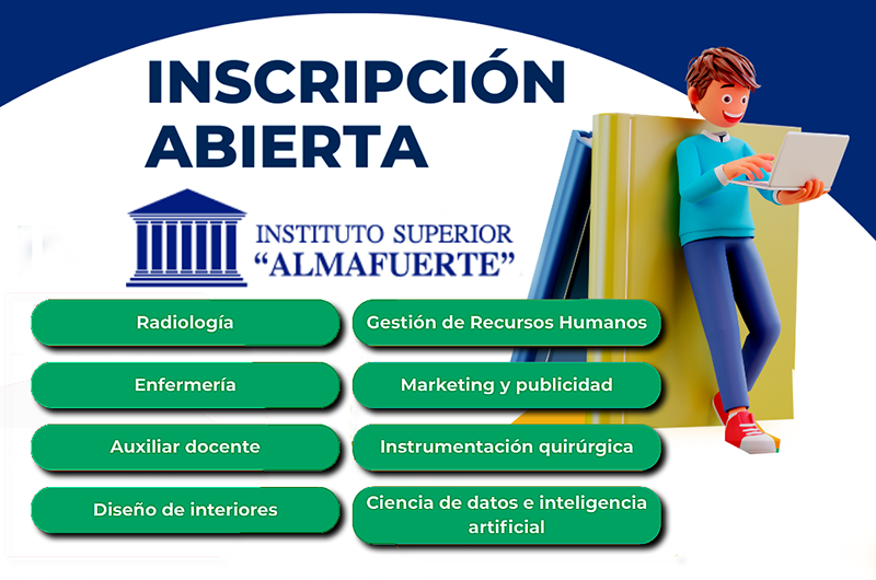 El Instituto Superior Almafuerte continúa con las inscripciones para el Ciclo Lectivo 2026 El Instituto Superior Almafuerte continúa con las inscripciones para el Ciclo Lectivo 2026