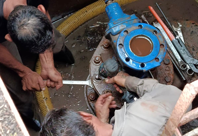 Realizaron trabajos en el primer Acueducto del interior para garantizar el abastecimiento de agua Realizaron trabajos en el primer Acueducto del interior para garantizar el abastecimiento de agua