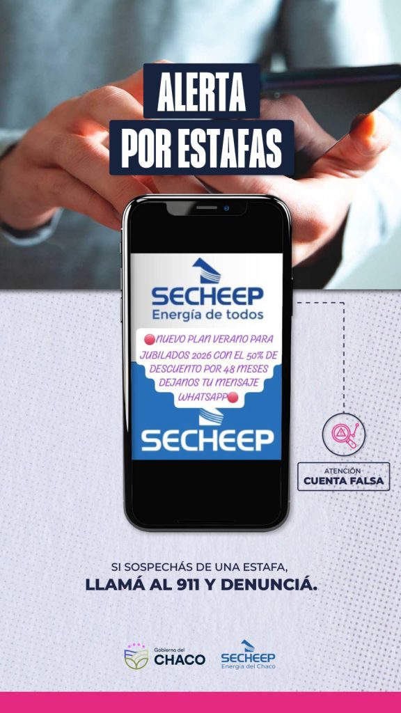 Secheep pide extremar precauciones ante estafas virtuales en nombre de la empresa Secheep pide extremar precauciones ante estafas virtuales en nombre de la empresa