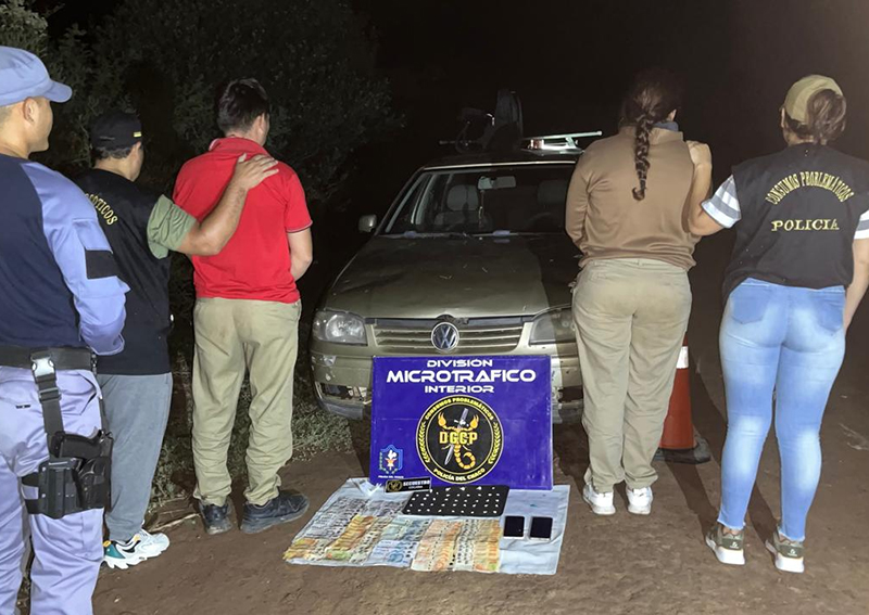 Sáenz Peña: detienen a una pareja con cocaína tras intentar evadir un control policial Sáenz Peña: detienen a una pareja con cocaína tras intentar evadir un control policial