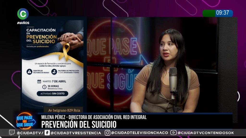 Tragedia y alerta social: convocan a capacitarse en prevención del suicidio tras el caso de una estudiante en Resistencia Tragedia y alerta social: convocan a capacitarse en prevención del suicidio tras el caso de una estudiante en Resistencia