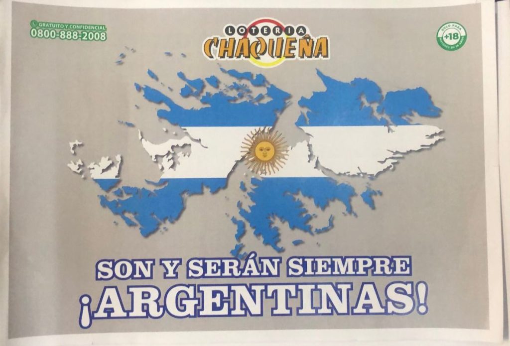 Malvinas, presente: el homenaje de Lotería Chaqueña en cada cartón del Bingo Móvil